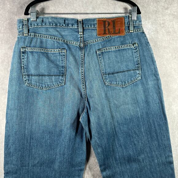 Polo Jeans Co. Ralph Lauren Ashmore Jeans Mens Size 36X36 Blue Denim Medium Wash - Picture 1 of 11